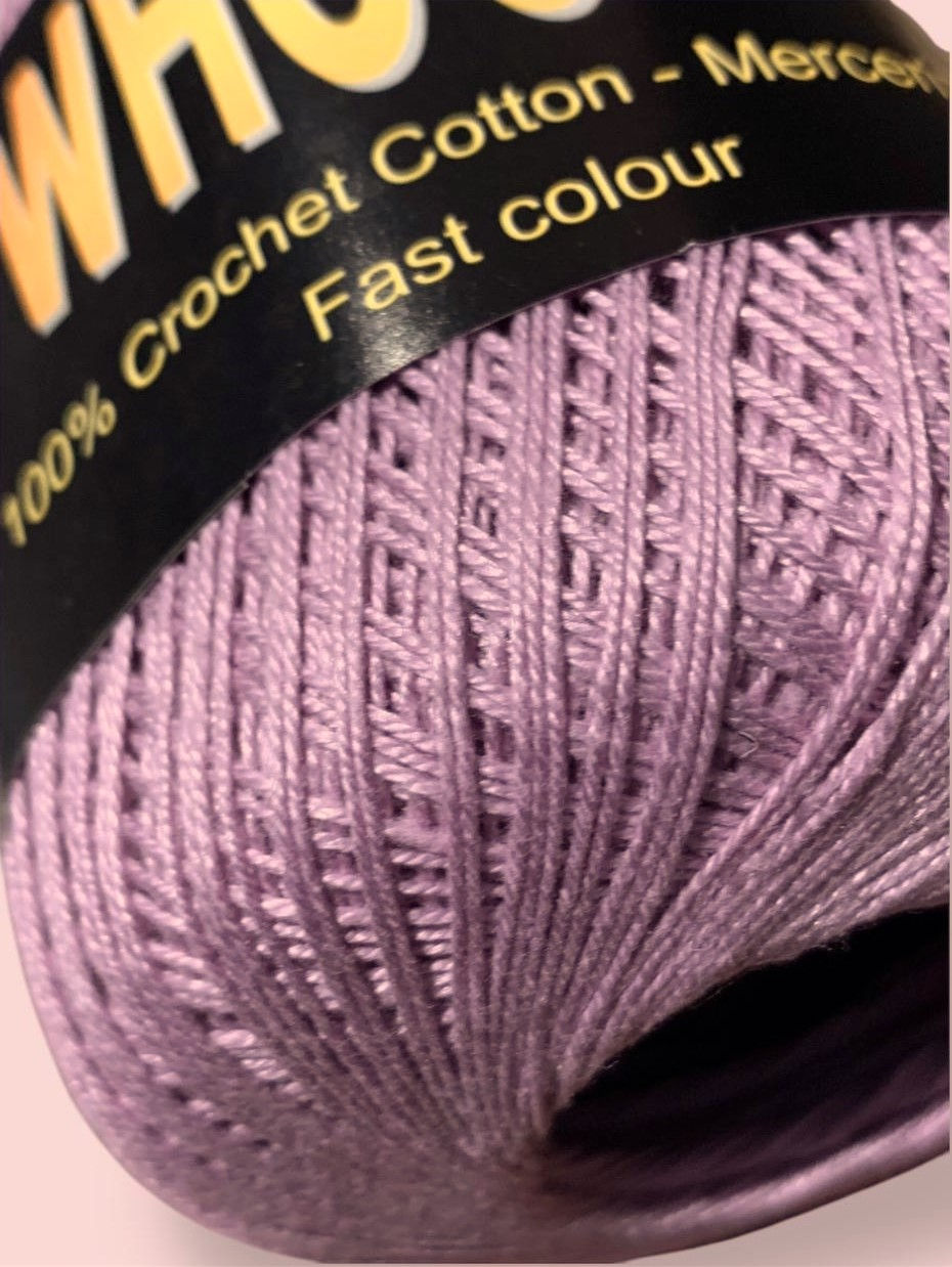 Thumbnail: Big ball of Whoosh crochet cotton 66 grams (400 yd/ 366m) each - Lilac