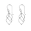 Thumbnail: 925 Sterling Silver double twist dangle Earrings