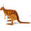 Thumbnail: 3D Card modelling kit Kangaroo for ages 6+, 51 pieces  slot together, no glueing