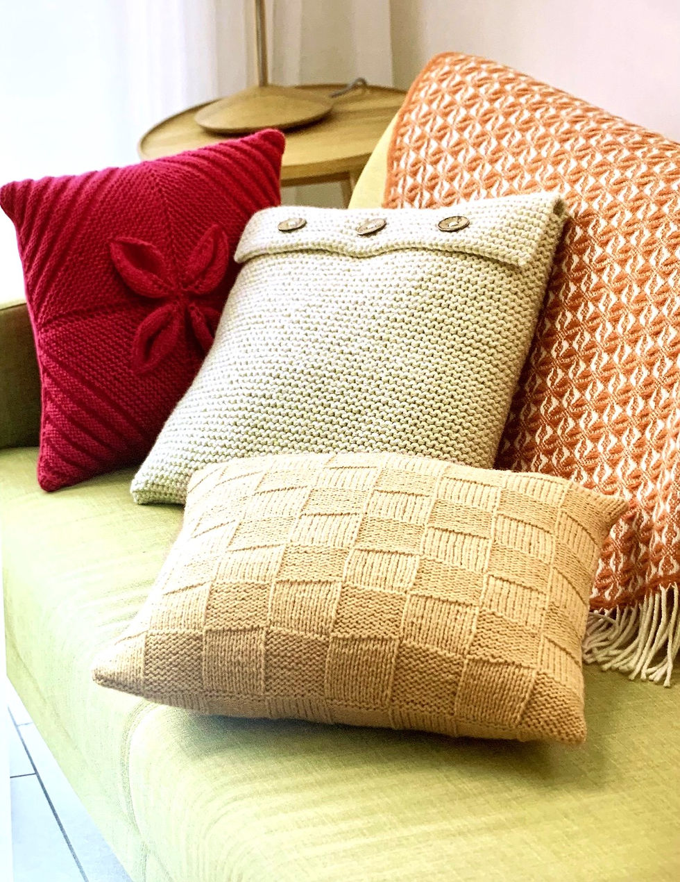 Thumbnail: Sirdar Hayfield  504 Knitting Pattern Book Aran Homewares, 12 designs  Cushions