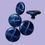 Thumbnail: Set x5 Leather look traditional style navy buttons with metal shank, 22mm