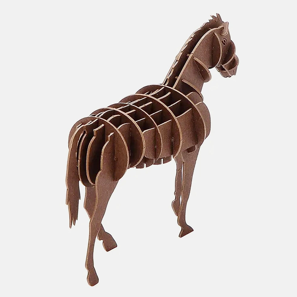 Thumbnail: 3D Card Modelling Kit: Horse, Slot together, no glue needed. Ages 5+ years