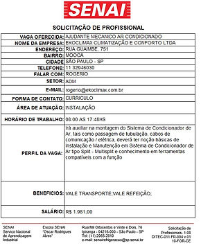 AJUDANTE MECANICO AR CONDICIONADO - EKOCLIMAX CLIMATIZAÇÃO E CONFORTO LTDA.jpg