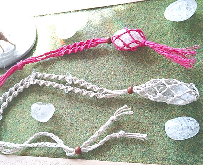 マクラメ編み石包み編みワークショップ