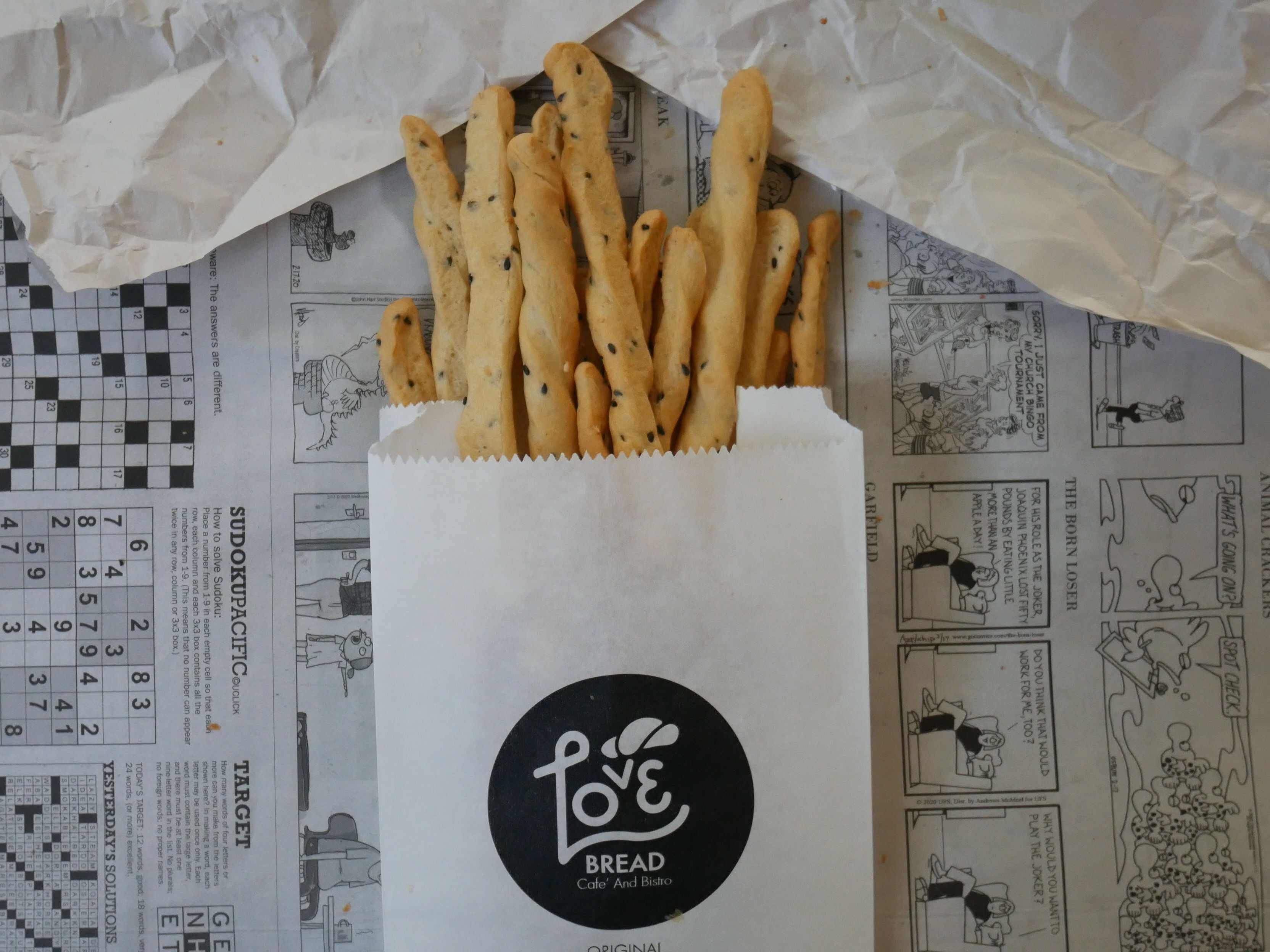 Sesame Grissini - ขนมขาไก่ งาดำ