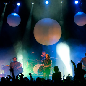 Wide concert shot of Of Monsters And Men at their 2026 concert