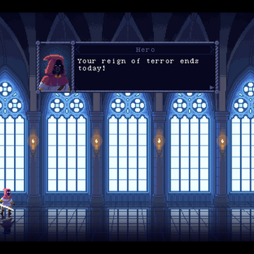 A screenshot from Mosu's latest game The Dark Queen of Mortholme