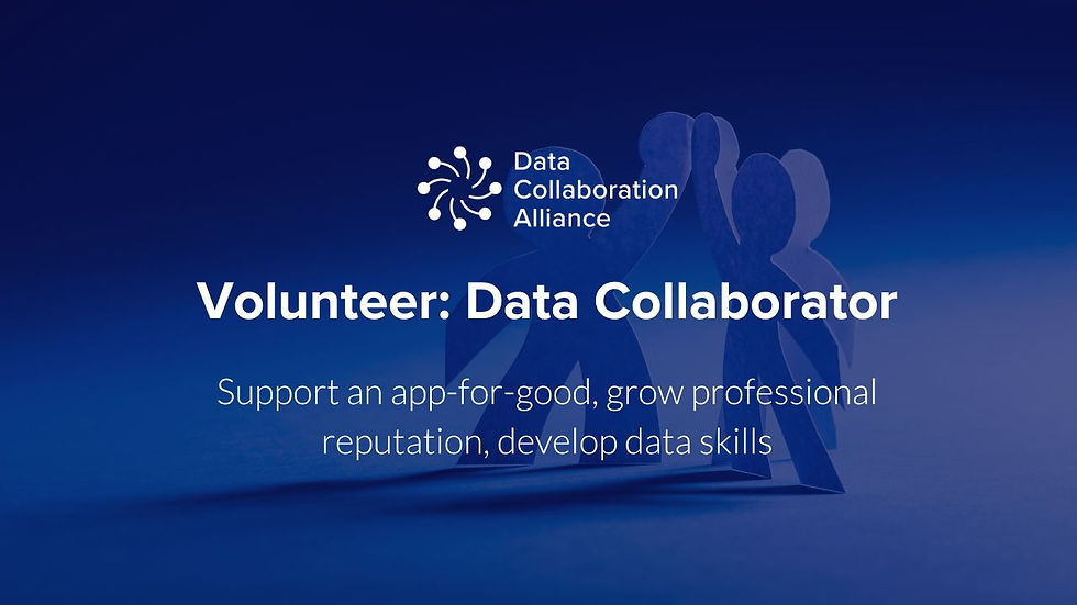 Volunteer as a Data Collaborator in the Collaboration Hub hosted by the Data Collaboration Alliance
