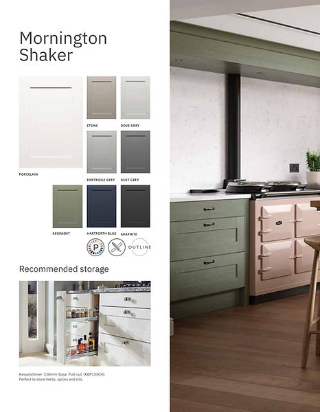 Mornington Shaker kitchen: color palette and storage