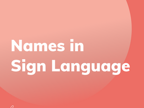 Names in Sign Language