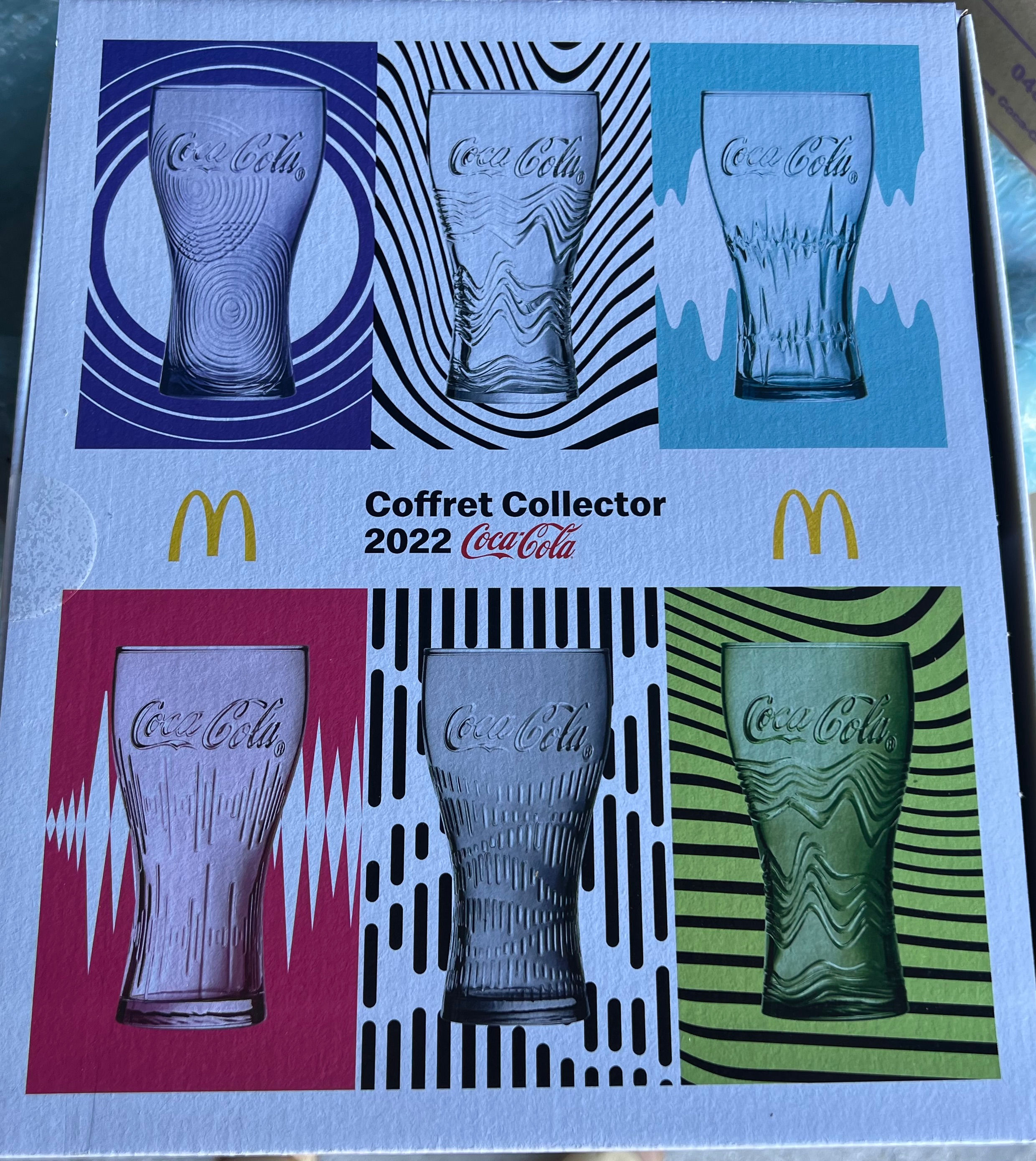 6 verres COCA COLA neufs 2022