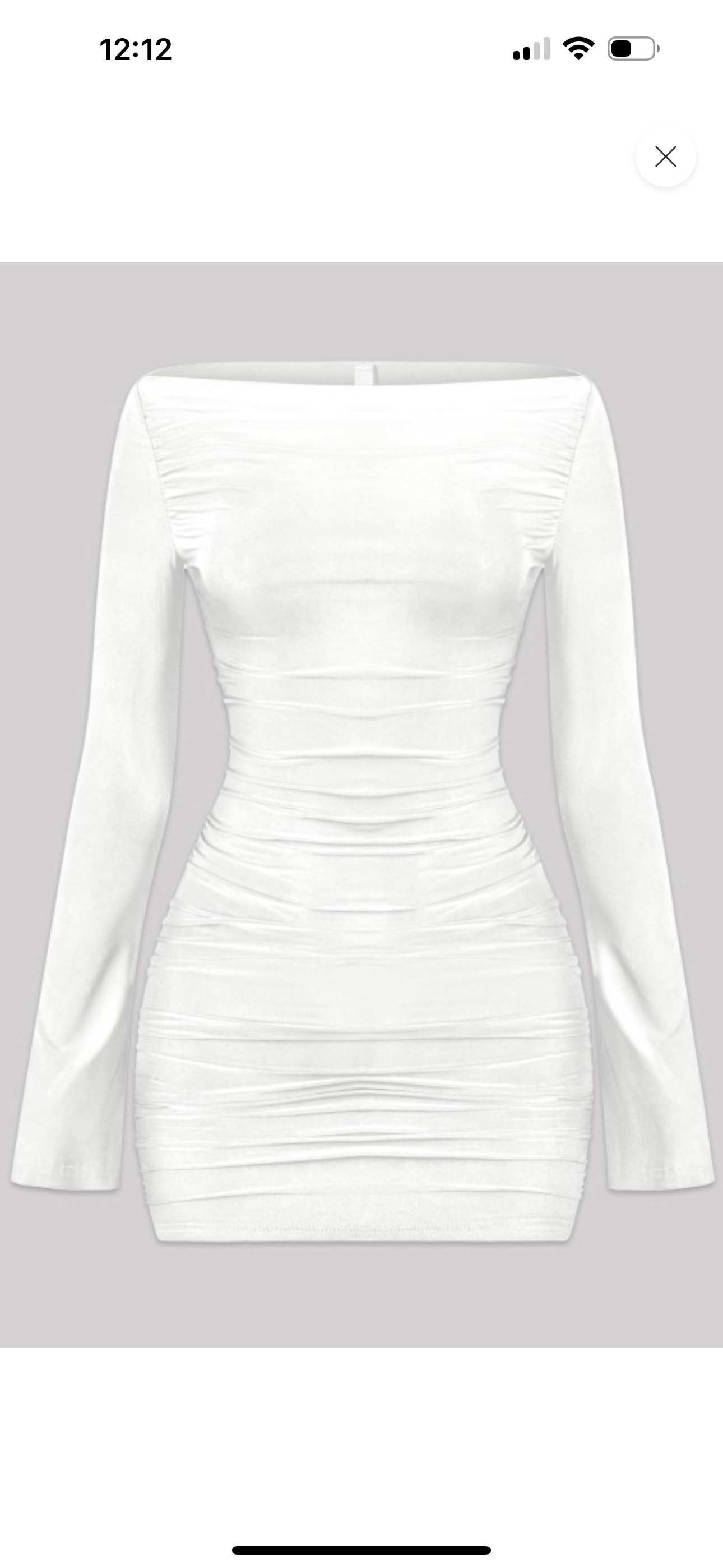Boat neckline mini dress