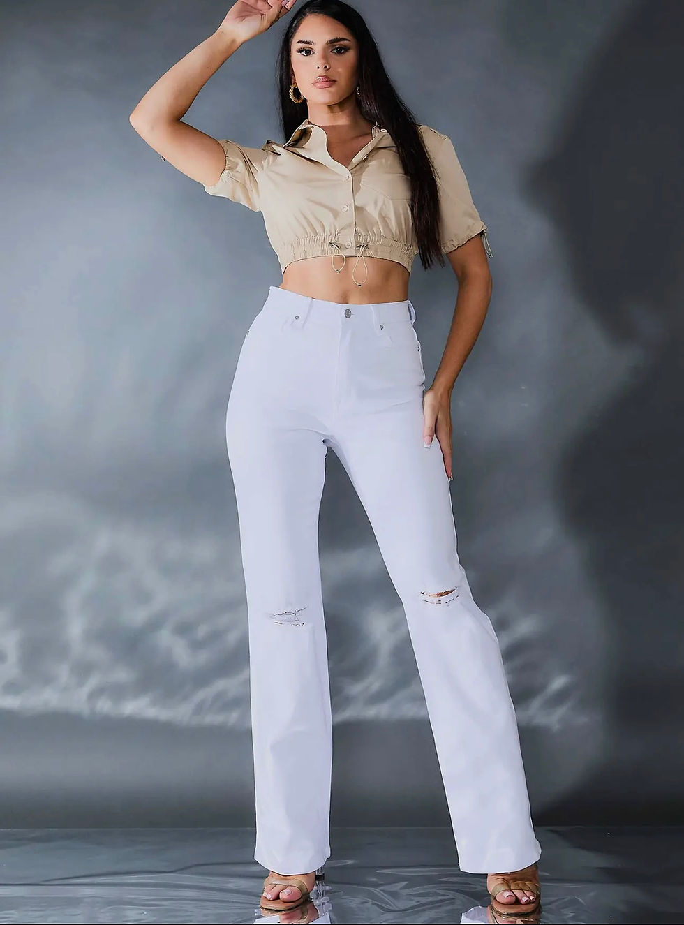 Thumbnail: White straight jeans 