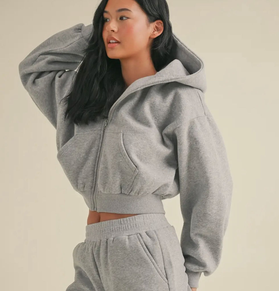 Thumbnail: Oversized cropped hoodie