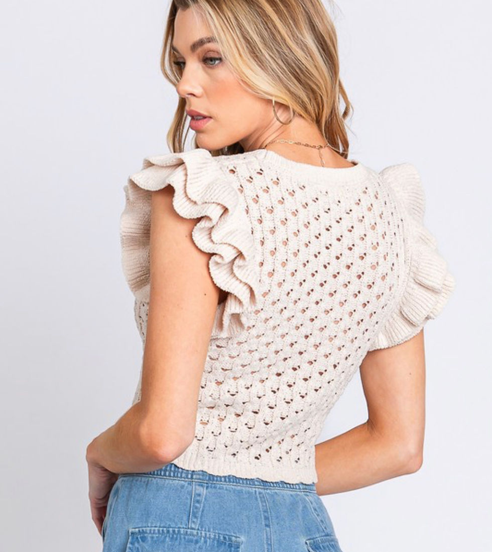 Thumbnail: Crochet natural top