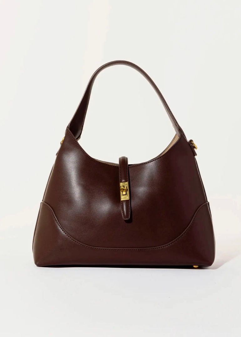 Thumbnail: Melie Bianco Caroline recycled vegan shoulder bag