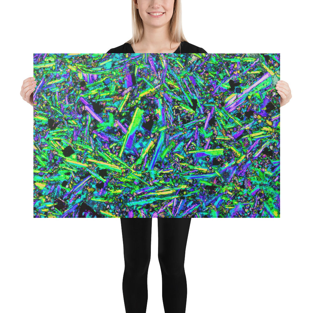 Canvas - Basalt - Green & Blue 24x36in