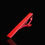 Thumbnail: matte brick red premium metal tie clip side view