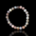 8mm botswana agate beaded bracelet top view