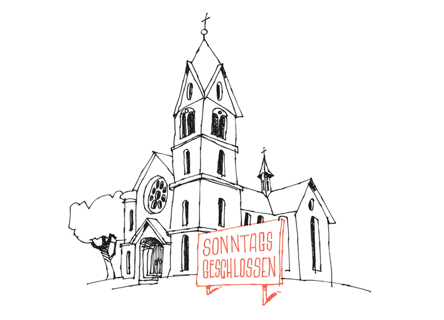 Illustrationen von Harald Oehlerking für das Buch „Heilige Scheisse“ für den Bastei Lübbe Verlag