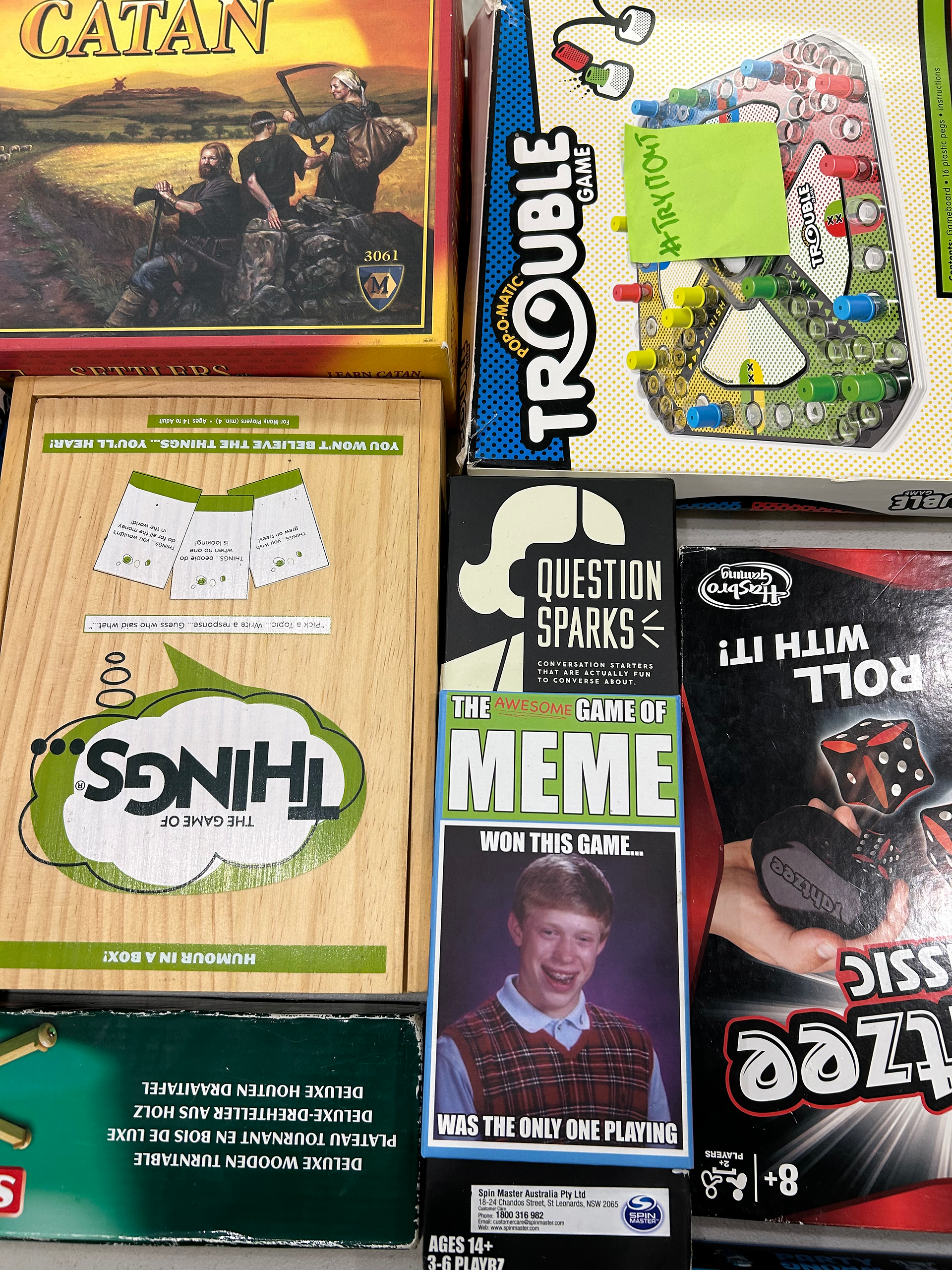 Board games on a table