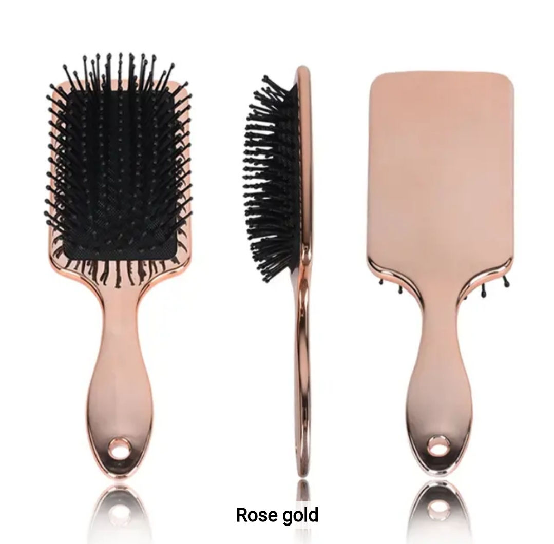 Professional Bling Wild Boar Hair Detangling Paddle Brush