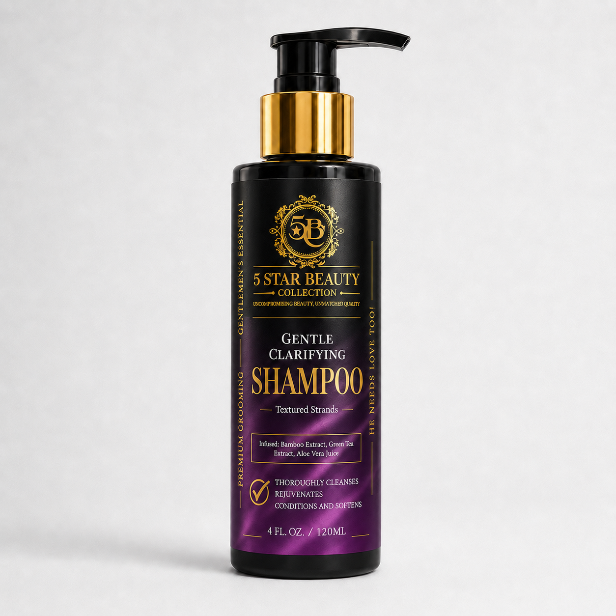 GENTLEMEN’S ESSENTIALS LUXE DAILY CLEANSING SHAMPOO | 8 OZ
