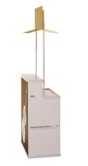 Bonus promotional display counter side view