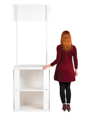 Rapdio promotional display counter storage