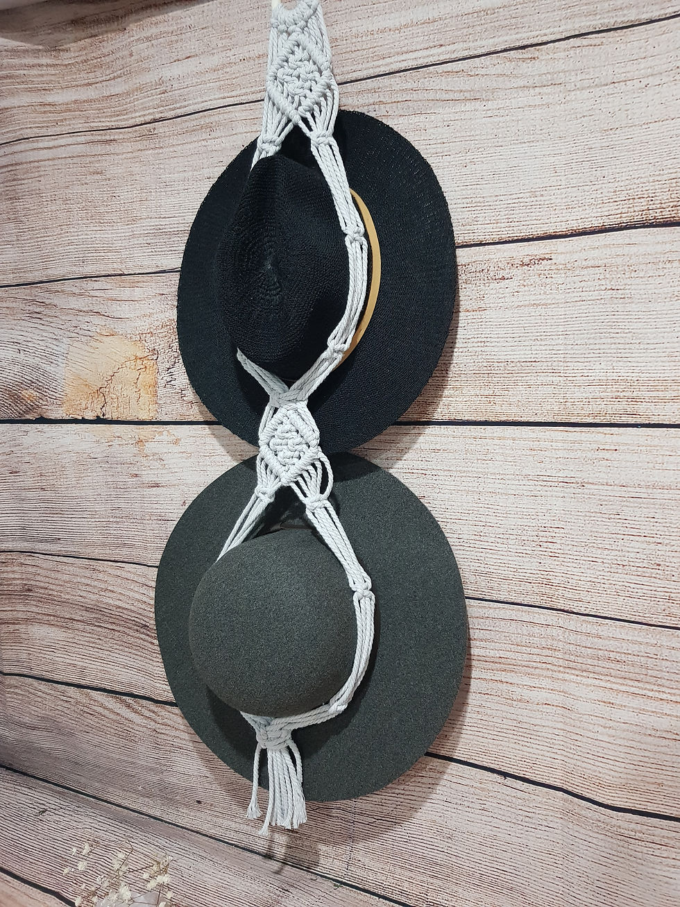 Thumbnail: Macrame double hat holder