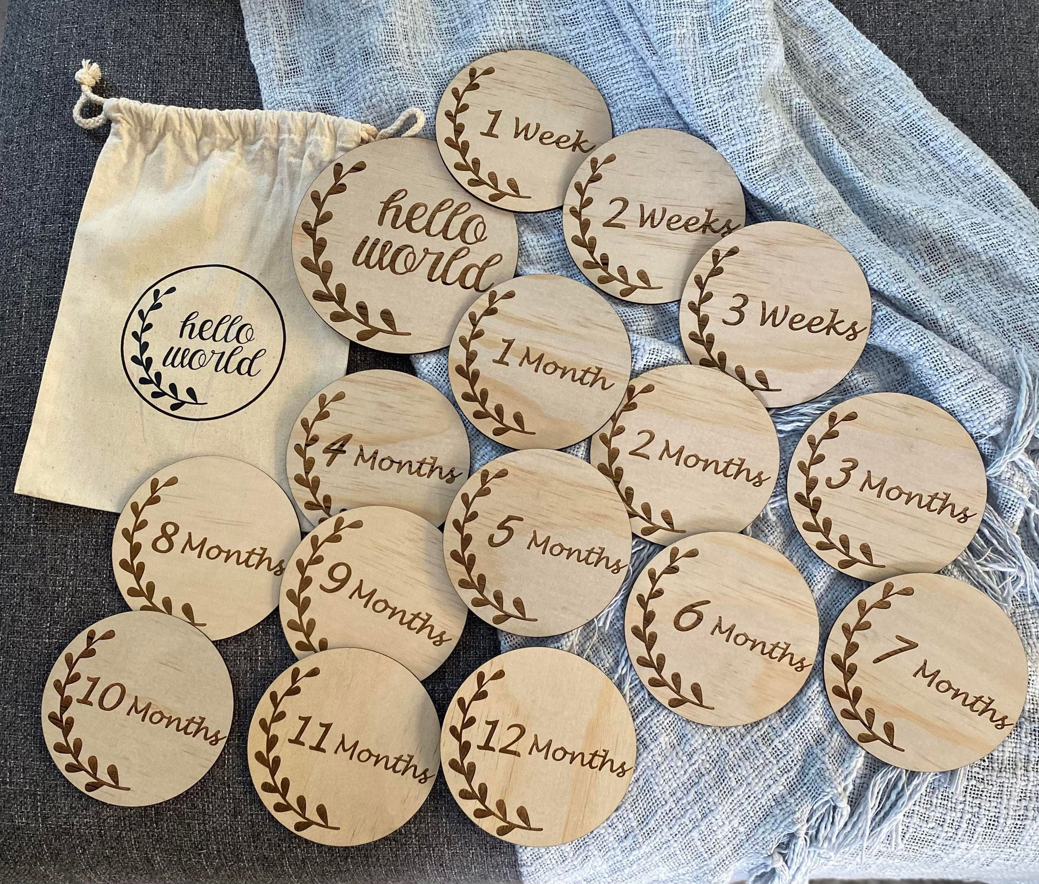 Baby milestone discs