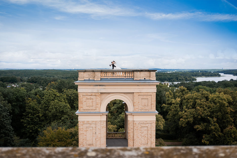 Hochzeitsfotos am Pfingstberg in Potsdam