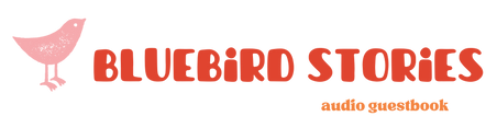 Logo Bluebird Stories Audio Gastenboek