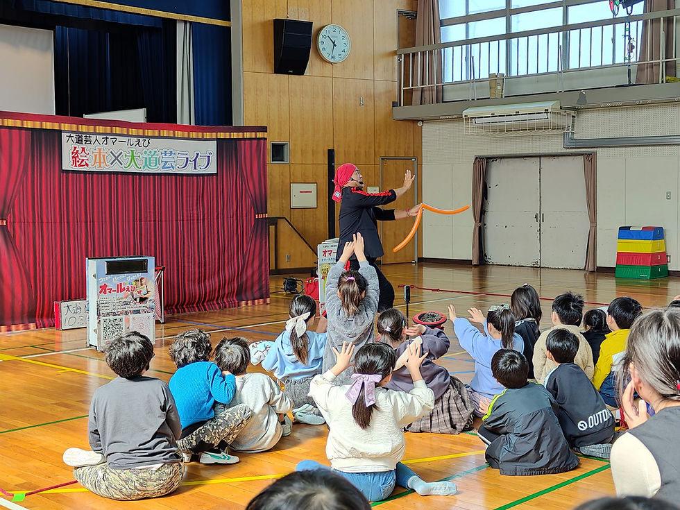 名古屋市の子供会でライブ＆バルーン体験