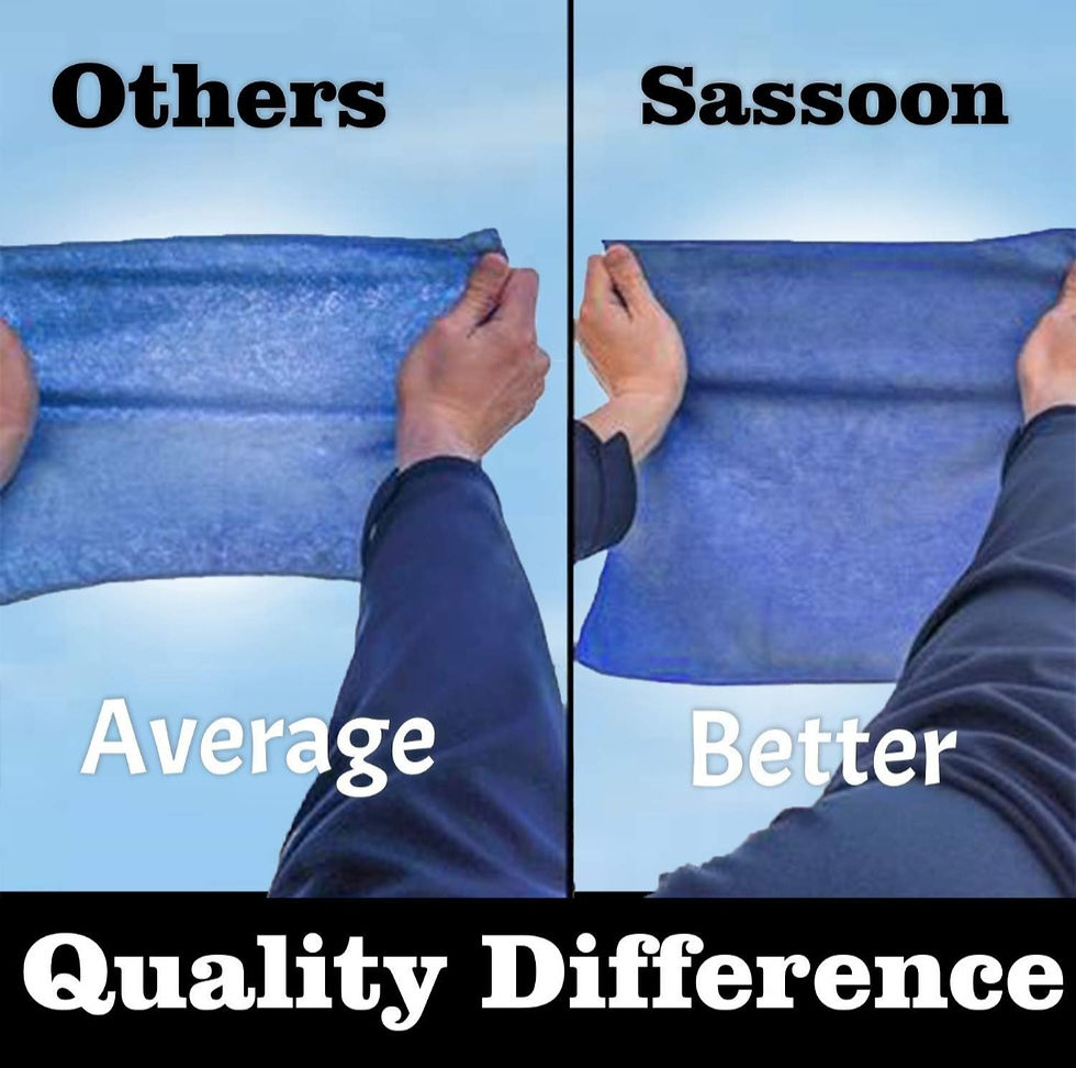 Thumbnail: Sassoon Highly Absorbent Microfiber Cleaning Cloth in 450 GSM (2 Pcs, coffe)(40x