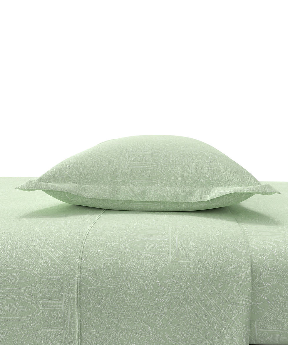 Thumbnail: Trident bedsheet home essential pastel poetry  100% cotton 108x108 .