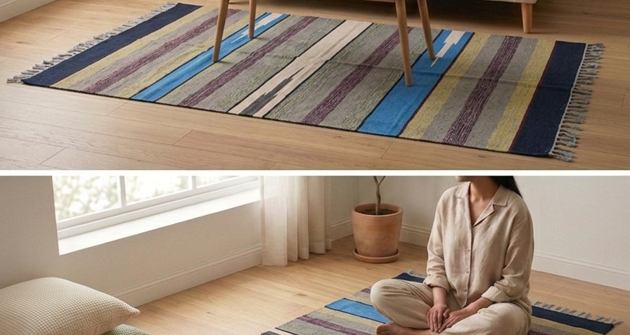 COTTON DARI (w) 4X6 (H) feet MULTI COLOR