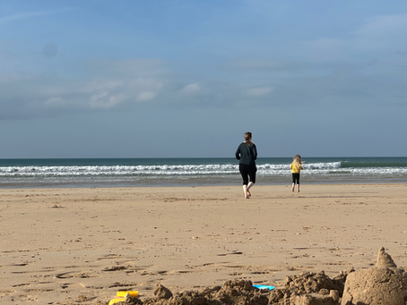 Rainy running in Cornwall