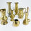 Miniaturbild: Galerie Messing Vasen + Kerzenständer