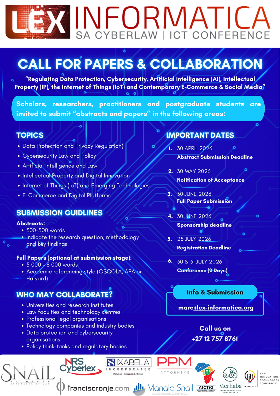 Lex-Informatica Cyber Law & ICT Conference