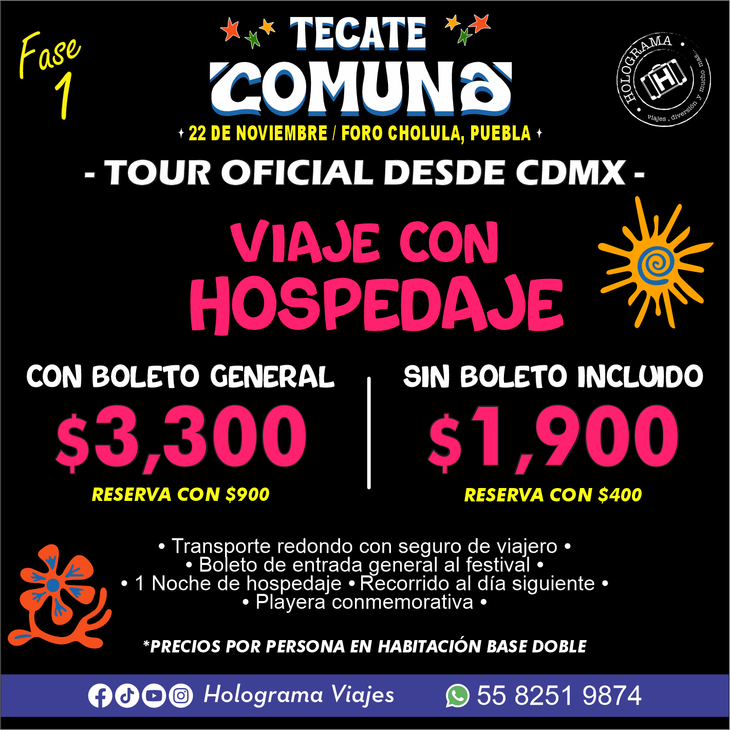 FESTIVAL COMUNA 2025 (con hospedaje)