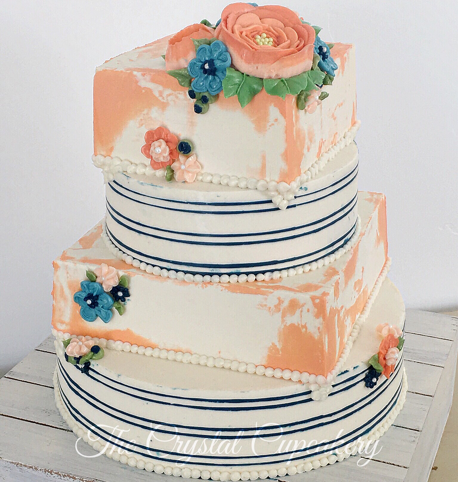 Abstract Wedding Cake