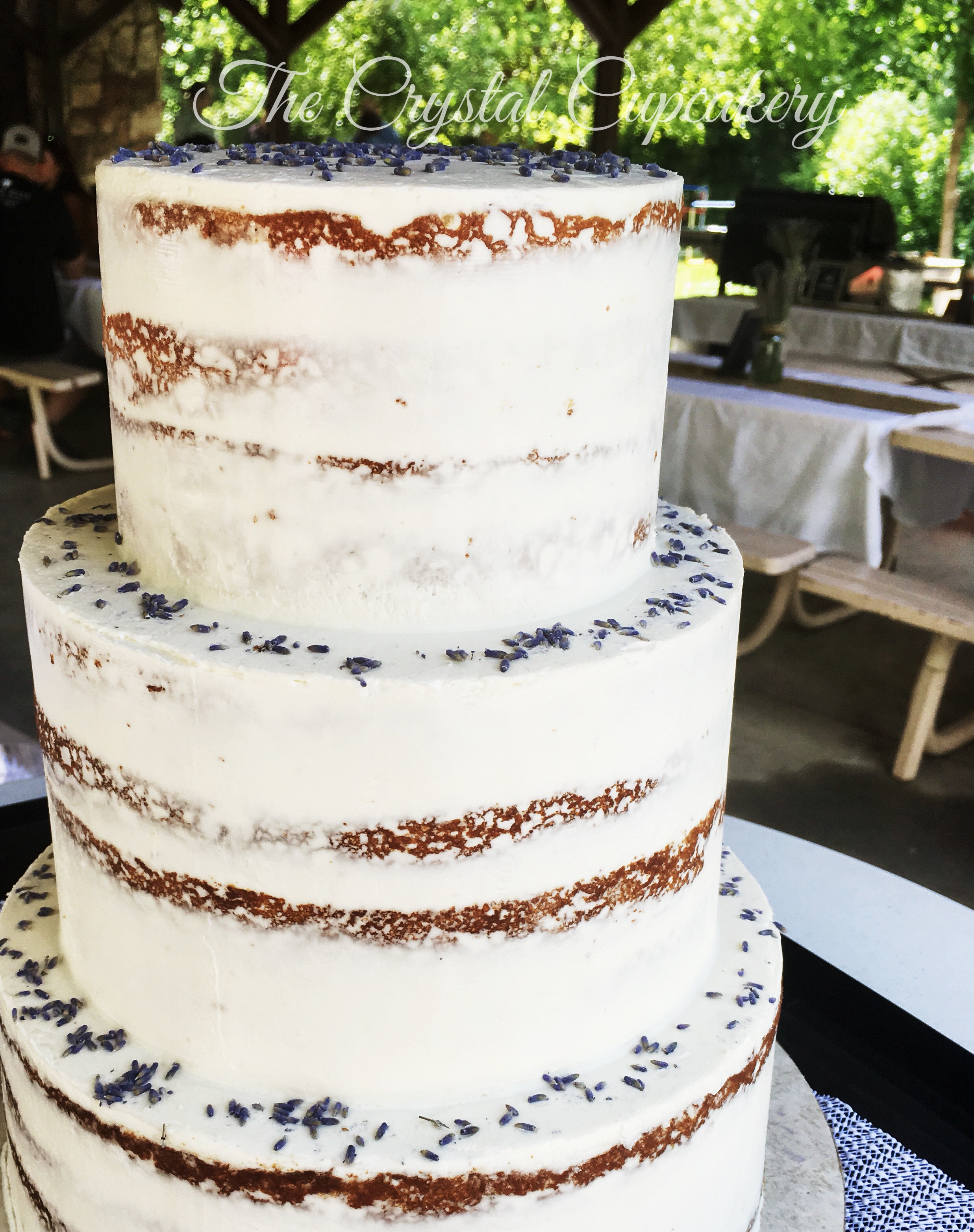 Simple Naked Wedding Cake