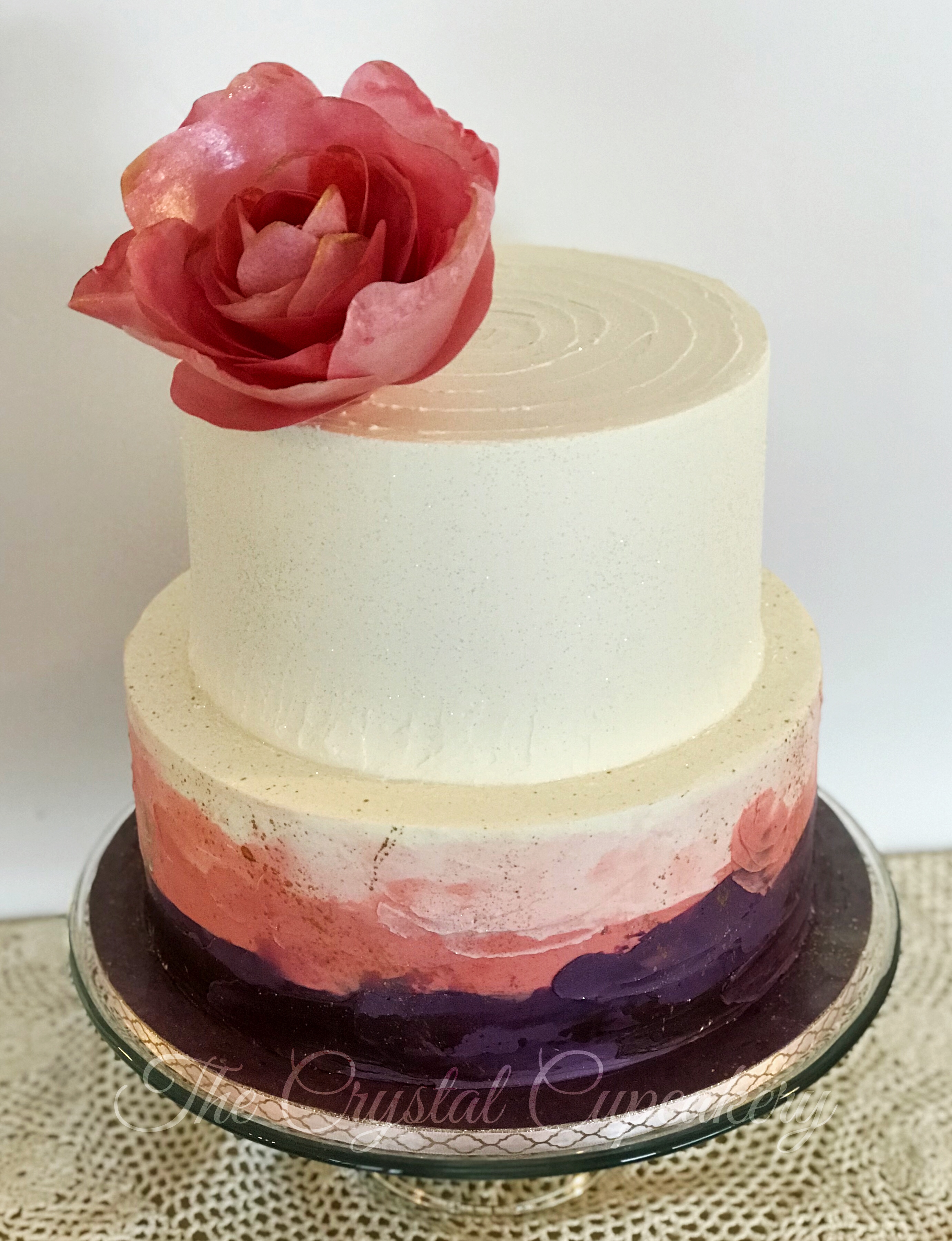 Modern Paint Splatter Cake