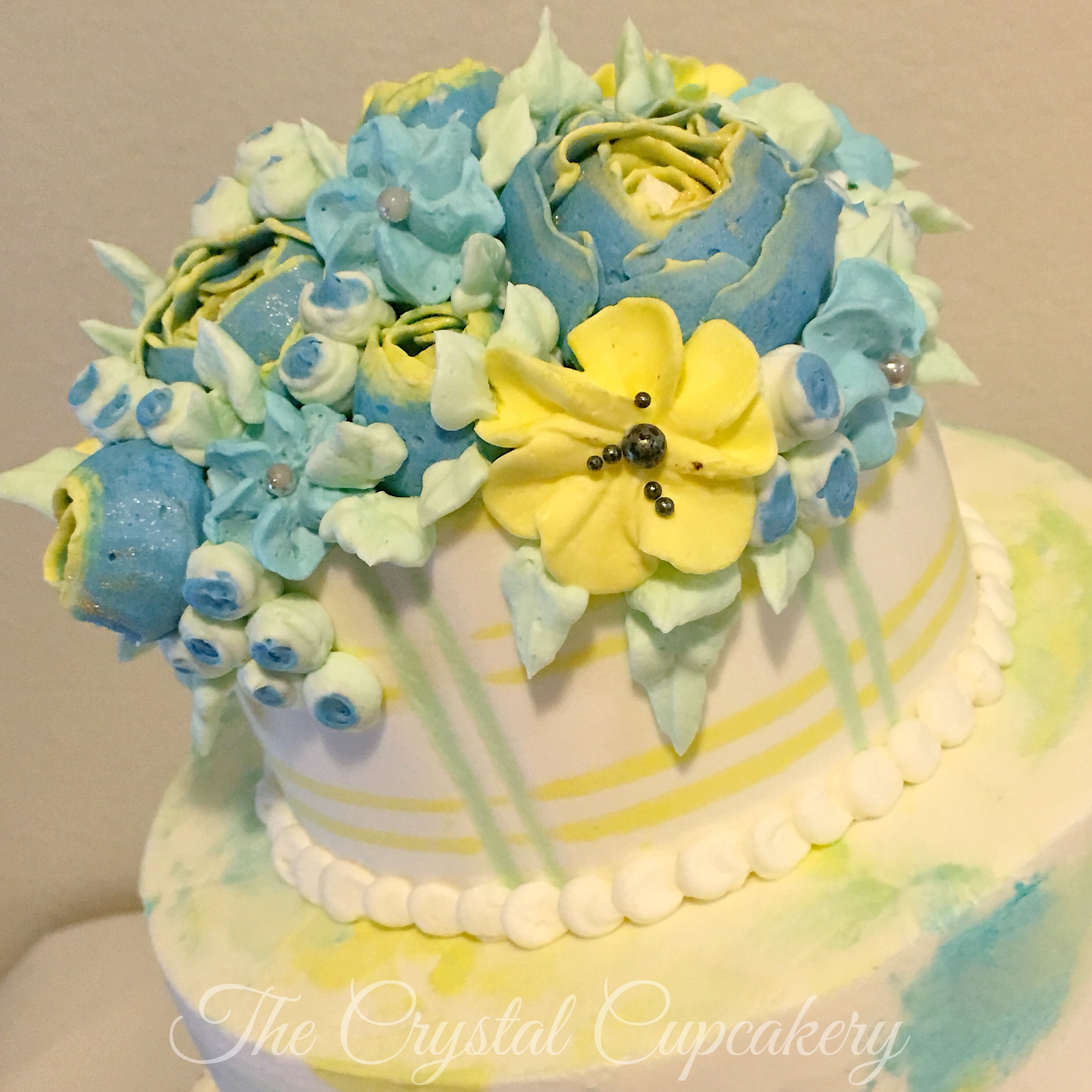 Buttercream plaid and dots