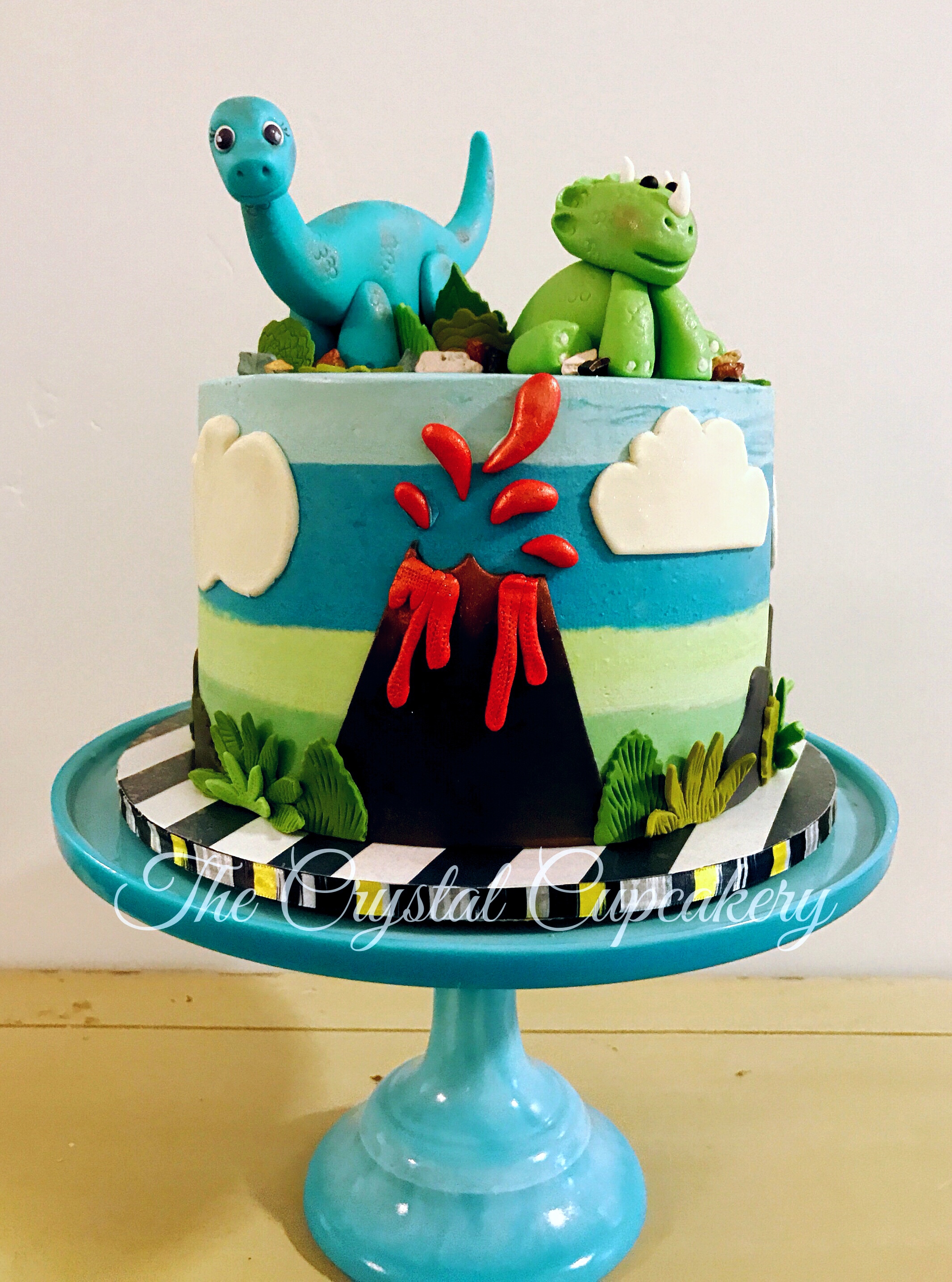Dino Birthday Cake