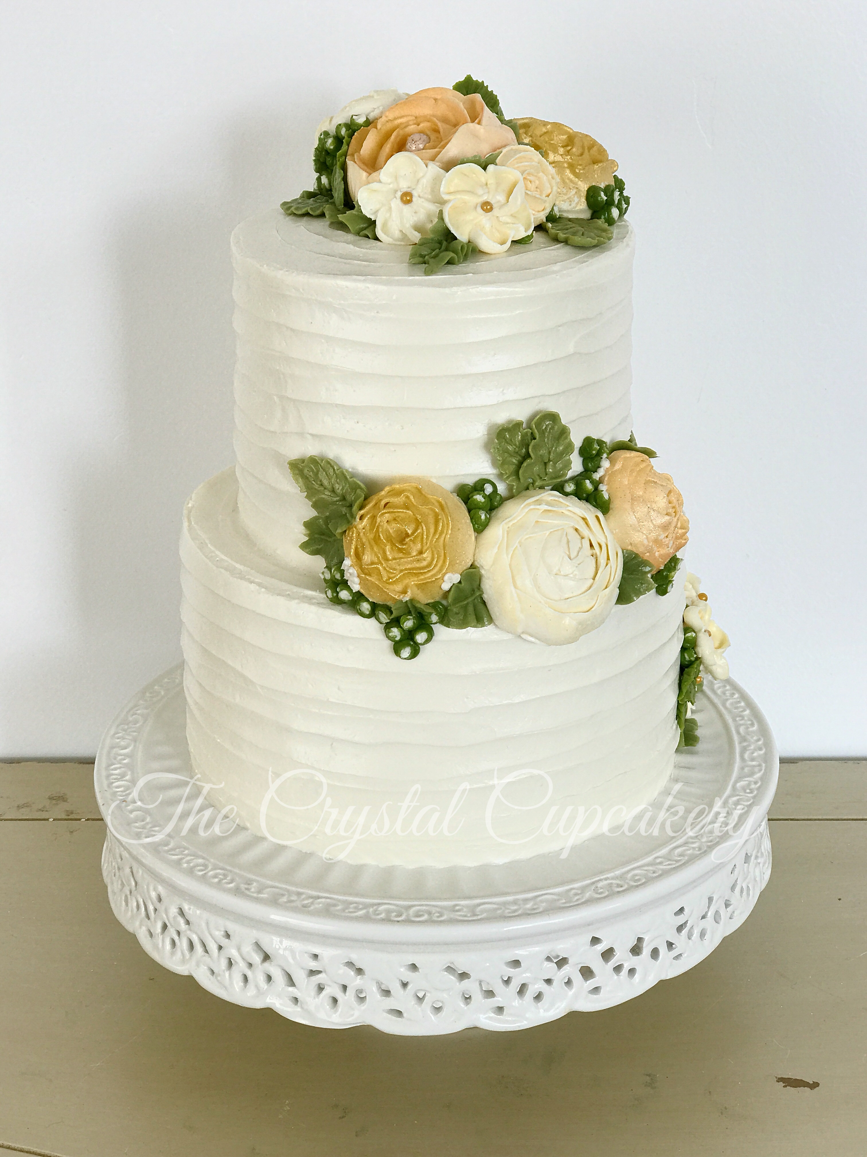 Golden Anniversary Cake