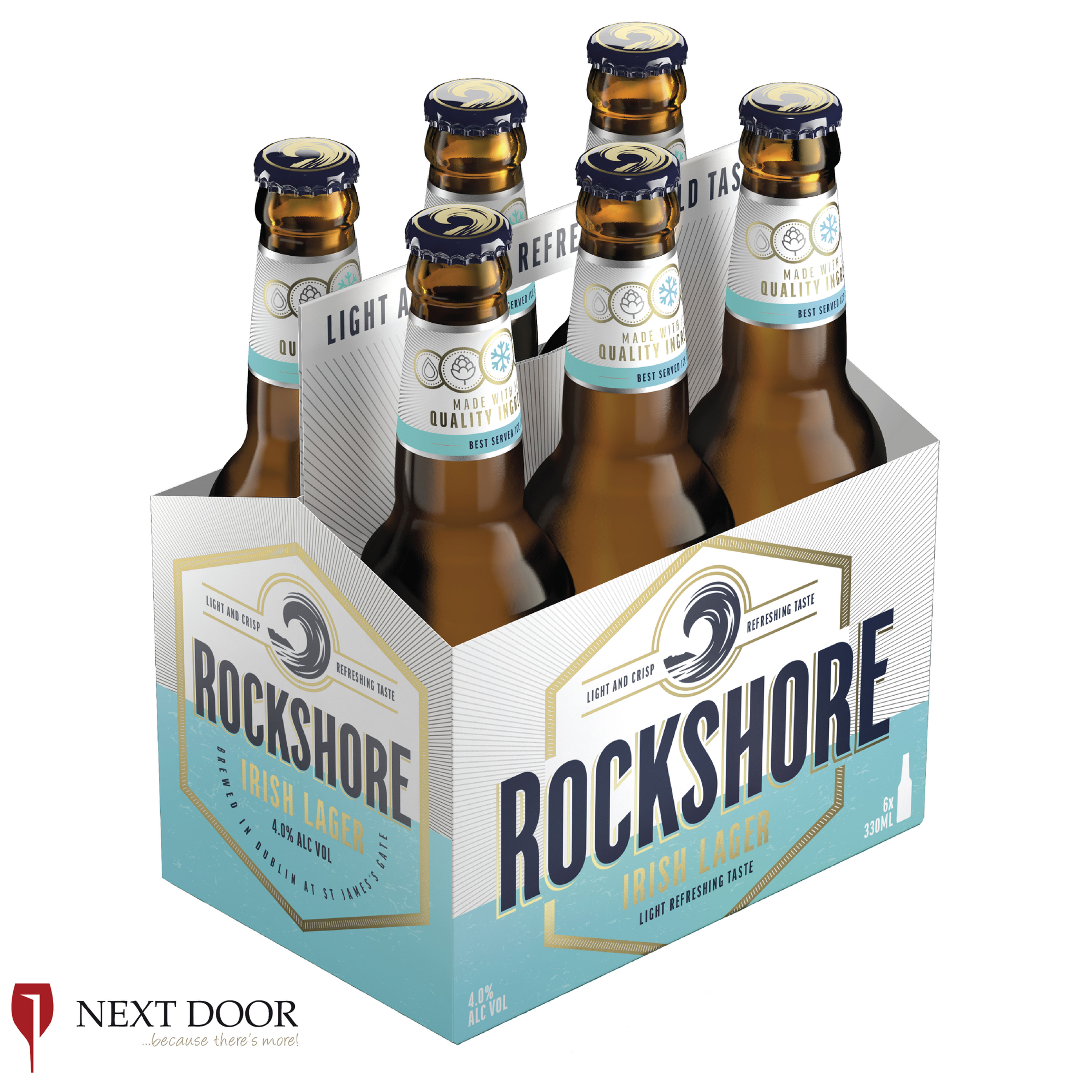 Rockshore Lager 6 X 330ml Bottle Pack
