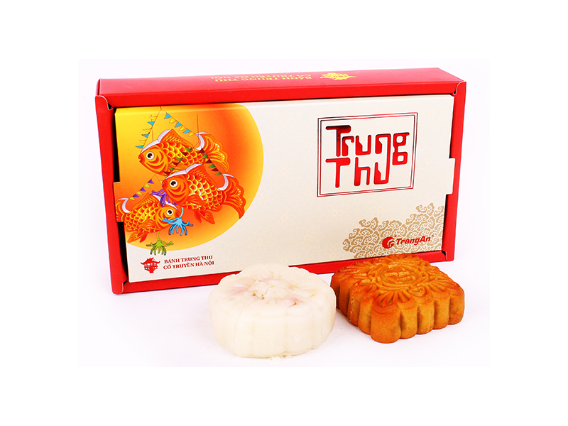 Hộp 2 bánh trung thu cao cấp hình cá