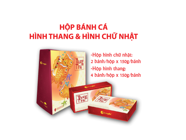 Thumbnail: Hộp 2 bánh trung thu cao cấp hình cá